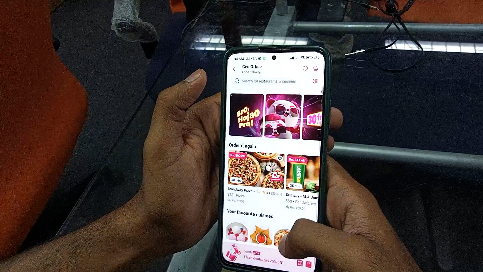 Hunger Vanishes on Clicks